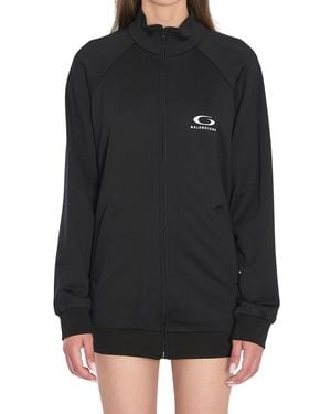 Balenciaga Band Collar Mini Dress - Black