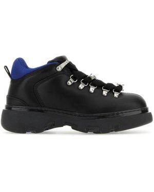 Burberry Leather Sneakers - Black