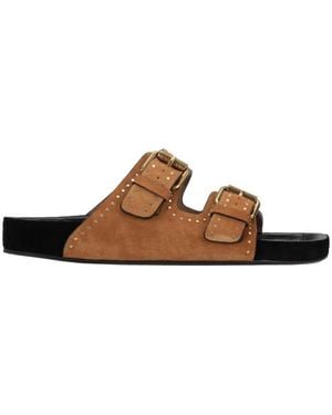 Isabel Marant Studded Sandals - Brown