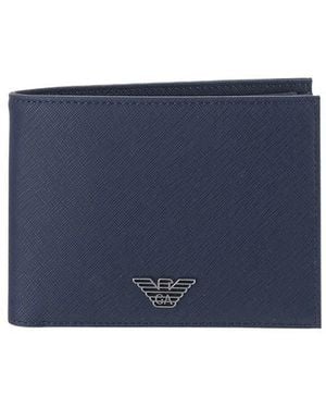 Emporio Armani Logo Wallet - Blue