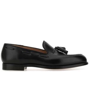 Crockett & Jones Leather Loafers - Black