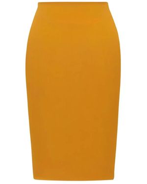 Saint Laurent High-Rise Skirt - Orange