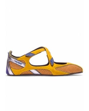 The Attico Mustard Floor-1 Ballet Flats - Yellow