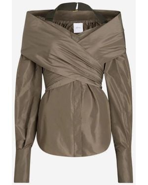 Patou Wrap Blouse - Green