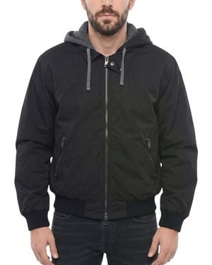 DIESEL Solid Hood Jacket - Black