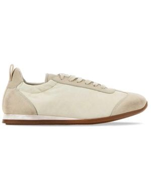 Uma Wang Ivory Lace Up Sneakers - White