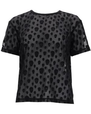McQ Graphic Round Neck T-Shirt - Black