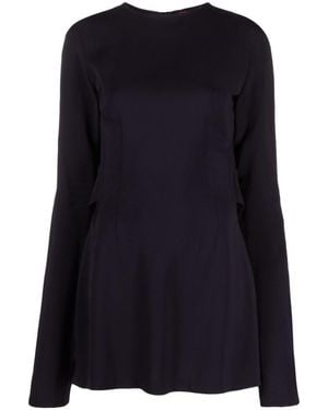 032c Flounced Mini Dress - Black