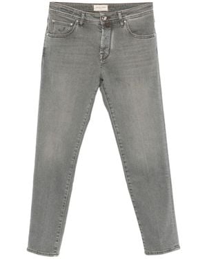 Jacob Cohen Slim Cropped Denim Jeans - Gray