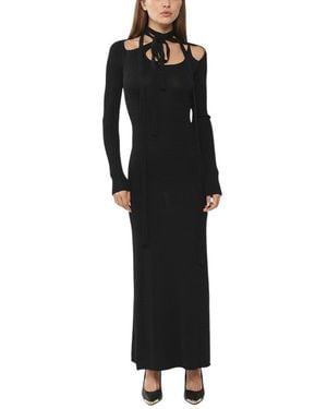 Y. Project Halter Neck Maxi Dress - Black