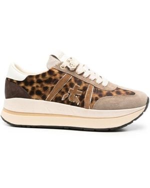 Premiata Color Block Sneakers - White