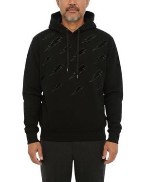Neil Barrett Slim Printed Hoodie - Black