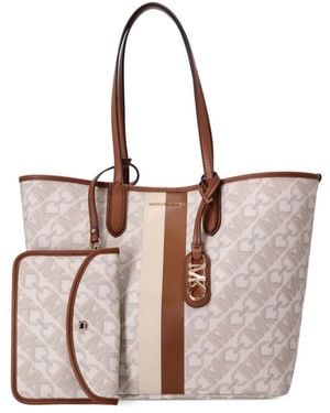 Michael Kors Eliza Large Tote Bag - Natural