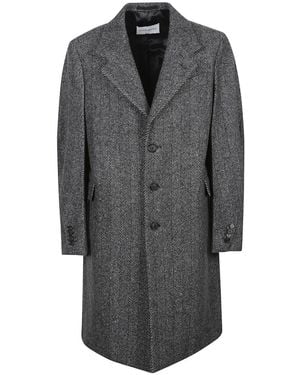 Givenchy Herringbone Coat - Gray