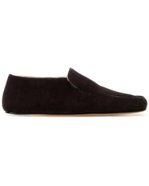 The Row Slip On Loafers - Black