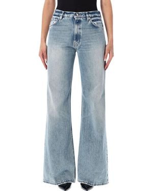 Haikure Light Flared High Rise Jeans - Blue