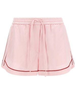 Off-White c/o Virgil Abloh 'Jacquard Satin Pajama' Shorts - Pink
