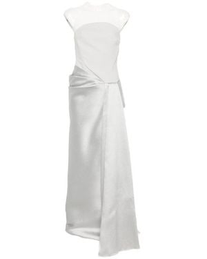 Solace London Strapless Full Length Dress - White