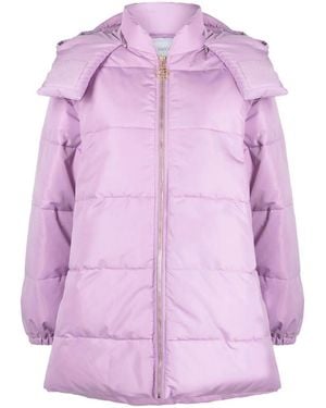 Patou Detachable Sleeves Puffer Jacket - Purple