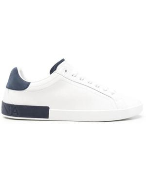 Dolce & Gabbana Color Block Sneakers - White
