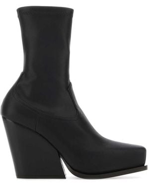 Stella McCartney Solid Square Toe Boots - Black