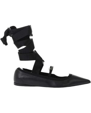 Ferragamo Carice Ballet Flats - Black