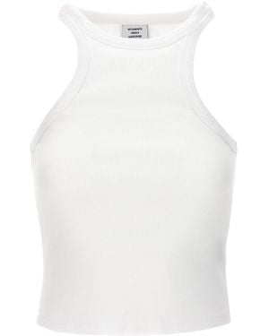 Vetements Logo Cotton Tank Top - White