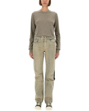 Rick Owens Solid Crew Neck T-Shirt - Natural