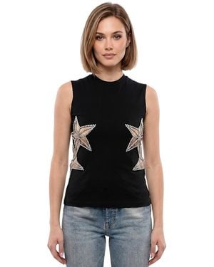 DSquared² Embellished Crew Neck Top - Black