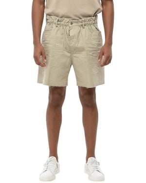 DSquared² Distressed Shorts - Natural