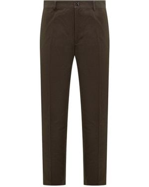 Burberry Slim Flat Front Pants - Gray