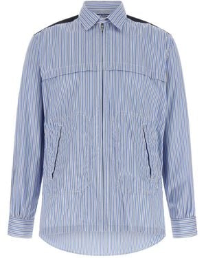 Junya Watanabe Regular Stripes Shirt - Blue