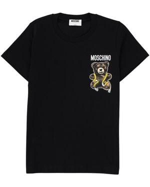 Moschino Graphic Crew Neck T-Shirt - Black