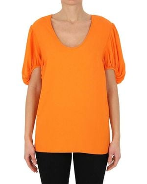 Stella McCartney Round Neck Top - Orange