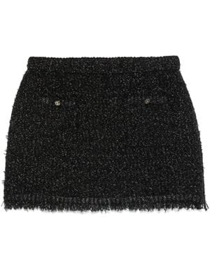 Gucci Dark Viscose And Tweed Blend Skirt in Green | Lyst