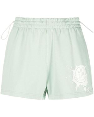 Moncler Logo Shorts - Green