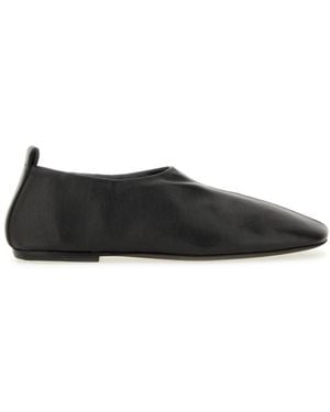 Dries Van Noten Leather Ballet Flats - Black