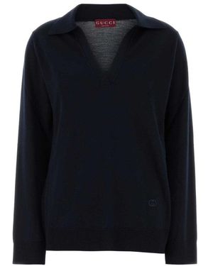 Gucci Polo Jumper - Blue