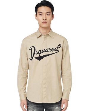 DSquared² Regular Logo Shirt - Natural