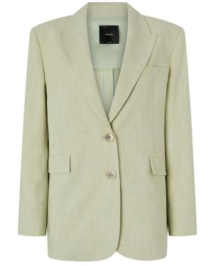 Pinko Light Peaked Lapel Blazer - Green