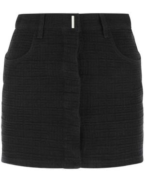 Givenchy 4G-Jacquard Skirt - Black