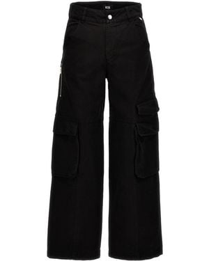 Gcds Ultracargo Logo Jeans - Black