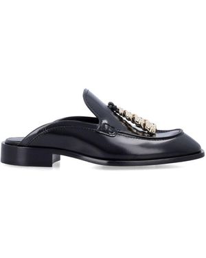 Loewe Leather Mules - Blue