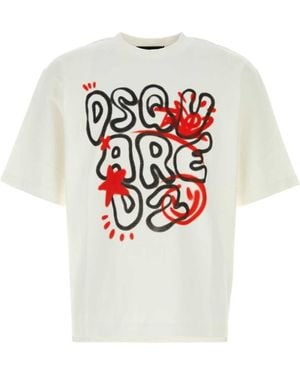 DSquared² Graphic Logo T-Shirt - Gray