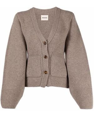 KHAITE Cashmere Lilou Cardigan in Pink | Lyst
