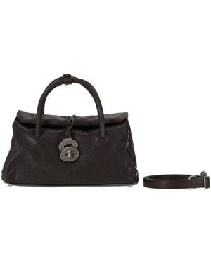 Zanellato Dark Dotta Satchel - Black