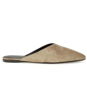 Herbert Levine Slip-On Sandals - Metallic