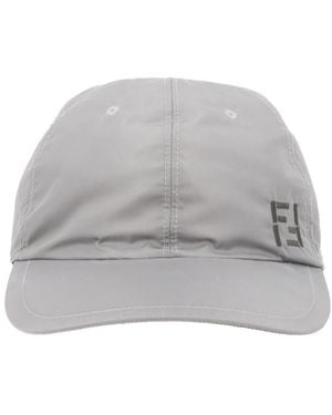 Fendi Logo Baseball Cap - Gray