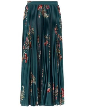 Etro Pleated Skirt - Green