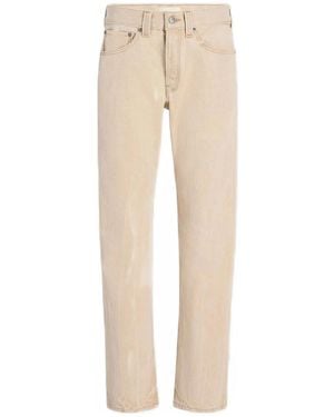 KHAITE Straight High Rise Jeans - Natural
